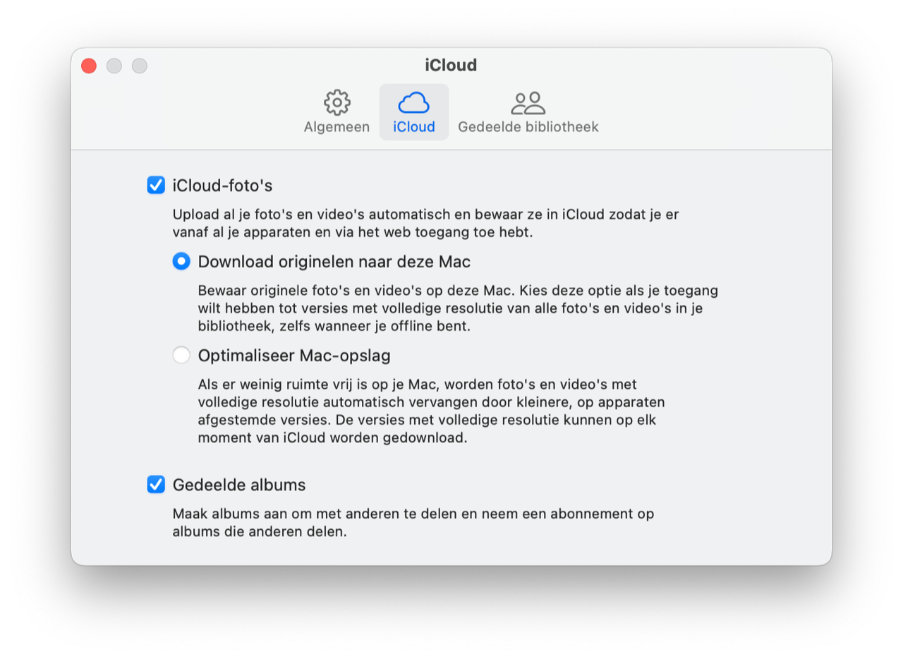 iCloud Foto's