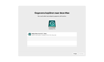 gegevens kopiëren naar deze Mac