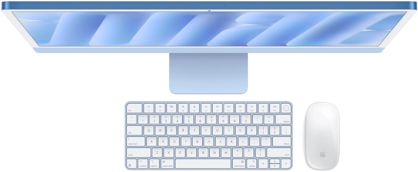 iMac met Magic Keyboard en Magic Mouse