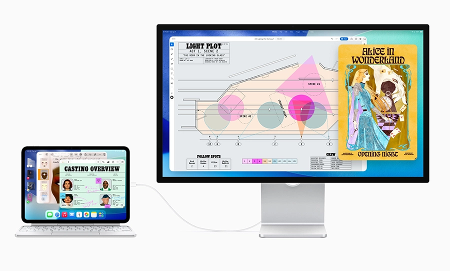 Extern scherm in iPadOS 26