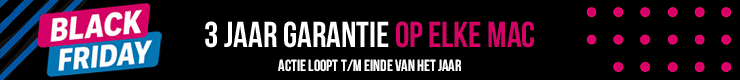 Black Friday 2025 - 3 jaar garantie op elke Mac tot het einde van het jaar!