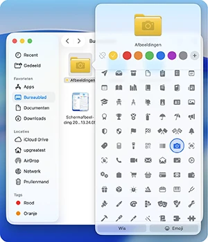 Mappen personaliseren