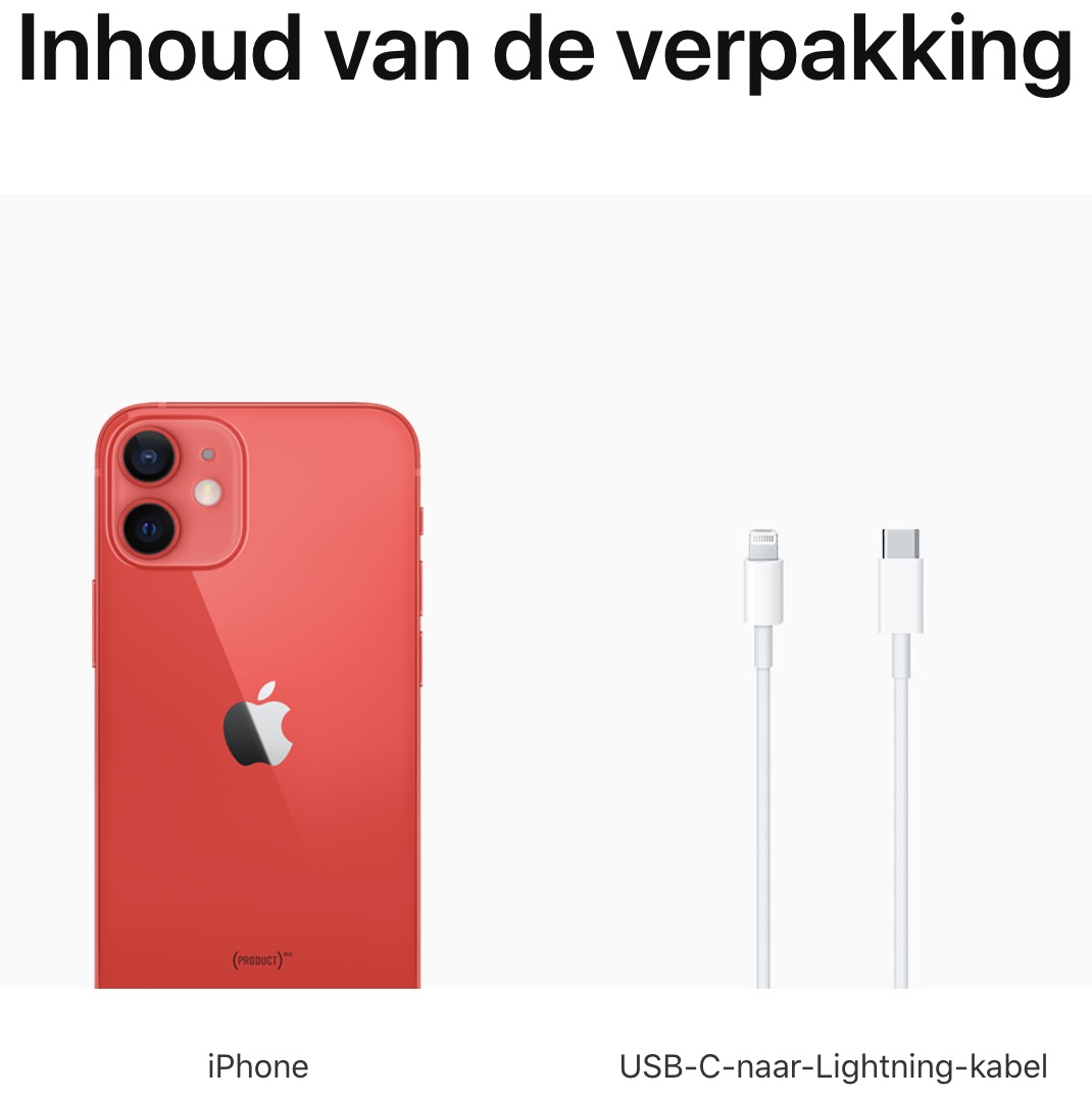 iPhone 12 mini: 128 GB - PRODUCT(RED) (Nieuw)